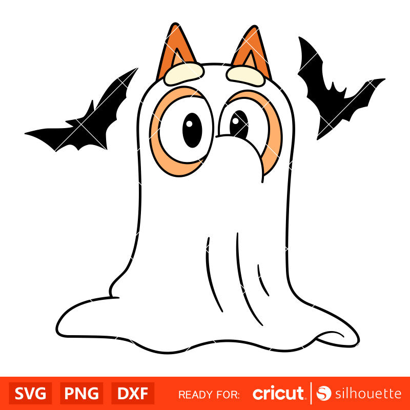 Halloween Bingo Svg, Bingo Ghost Svg For Cricut, Silhouette Vector Cut File