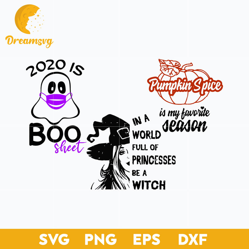 Halloween Bundle In A World Full Of Princesses svg, Halloween svg, png, dxf, eps digital file.