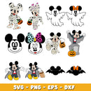Halloween Disney Mickey mouse bundle svg,  Disney cartoon svg, Digital download