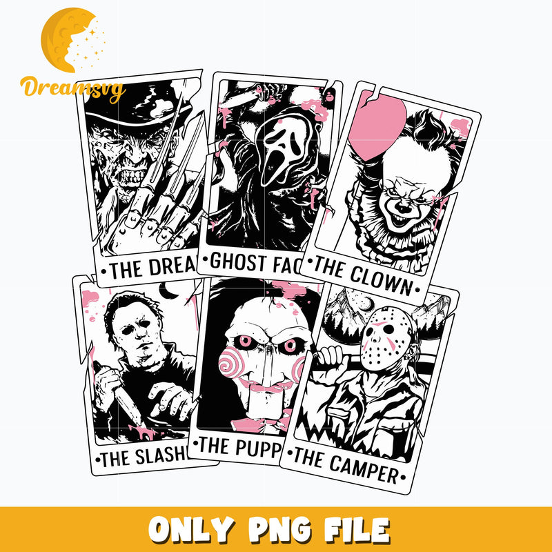 Halloween Horror Characters png, Halloween png, Digital download.