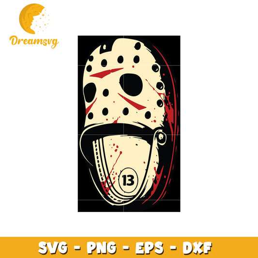 Halloween Jason shoes voorhees crocs svg, horror movie svg