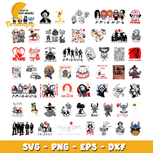 Halloween Mega bundle svg, Horror Movie svg, Horror characters svg