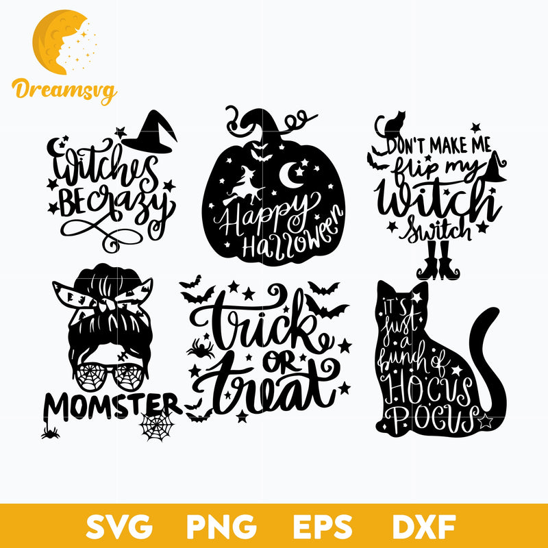 Halloween Momster Bundle svg, Halloween svg, png, dxf, eps digital file.