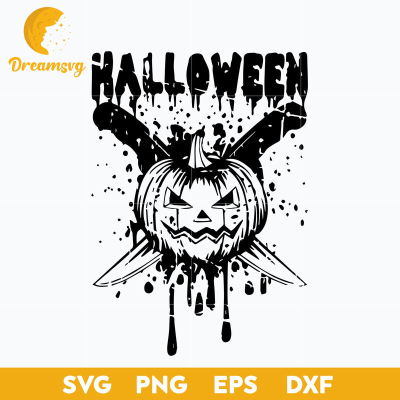 Halloween Pumpkin Knife svg, Halloween svg, png, dxf, eps digital file.