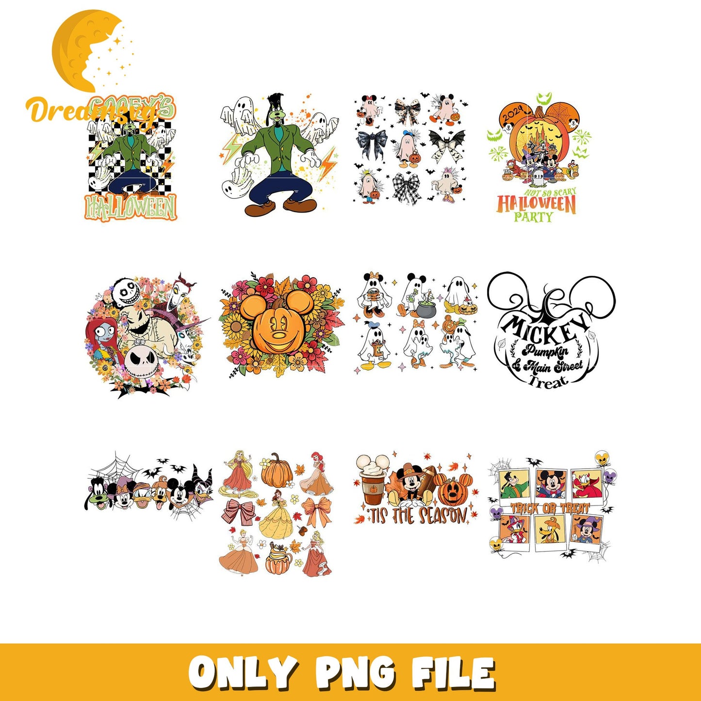 Halloween Themed PNG Bundle for Creative Projects