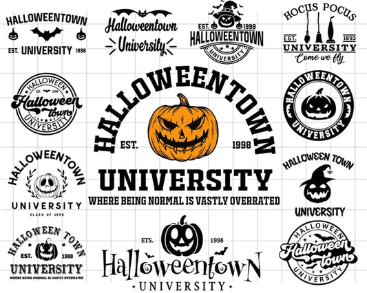 Halloweentown University Est 1998 SVG, Halloween Bundle SVG
