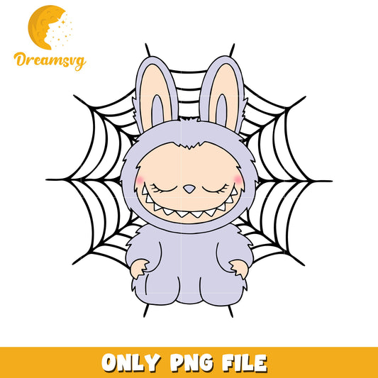 Halloween purple labubu design png, trick or treat  png, halloween pumpkin png