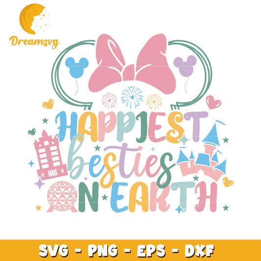 Happiest Besties on Earth SVG Bundle