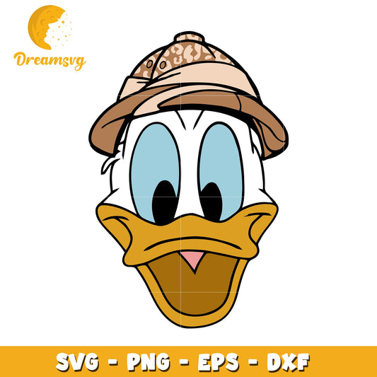 Happy Donald Duck SVG Clipart for Creative Projects and Crafts