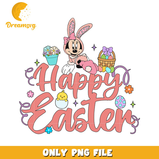 Happy Easter Celebration Image with Colorful Decorations