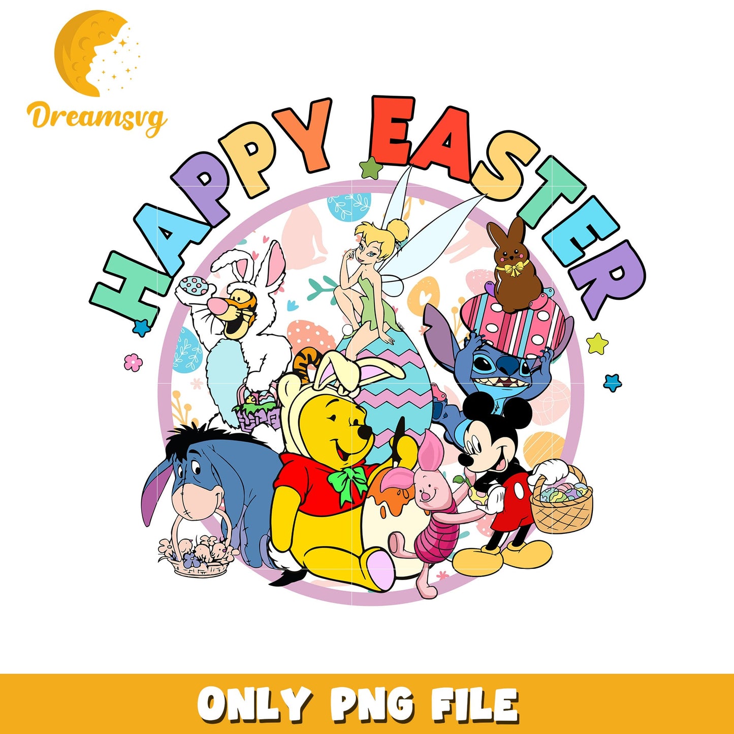 Happy Easter Characters PNG Fun for Kids and Celebrations