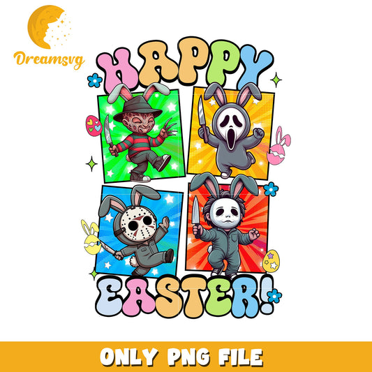 Happy Easter Horror Bunny PNG