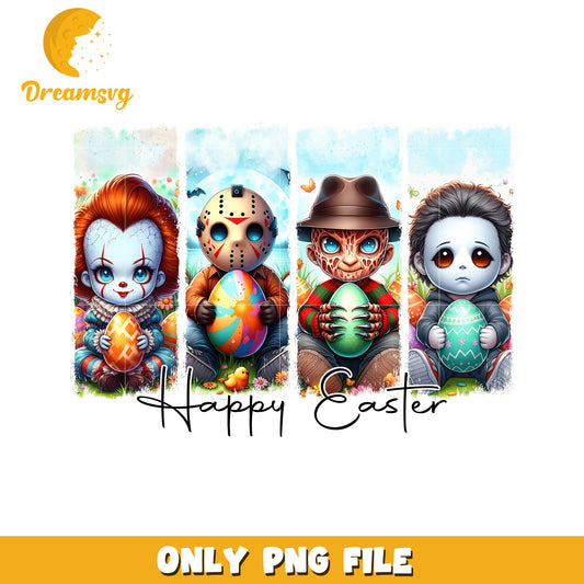 Happy Easter Horror Movie Characters PNG