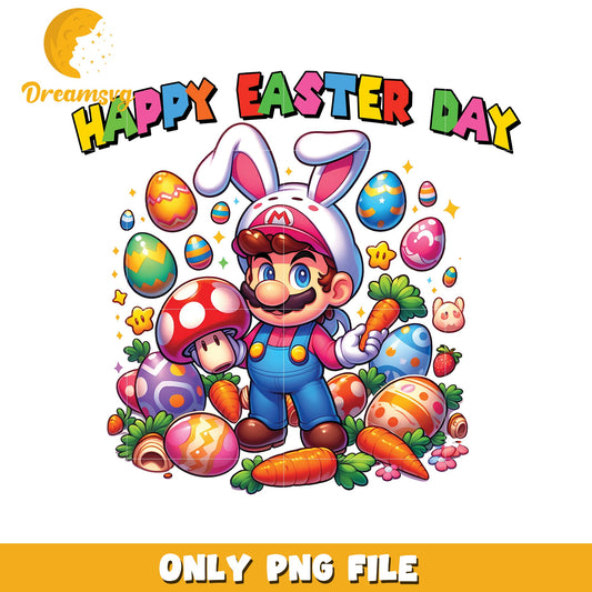 Happy Easter Mario PNG Image Download