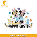 Happy Easter Mickey and Minnie Mouse PNG Design for Kids