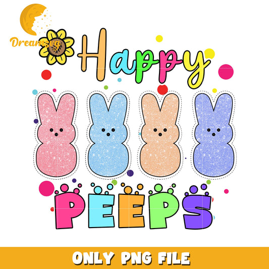 Happy Easter Peeps PNG Image Download