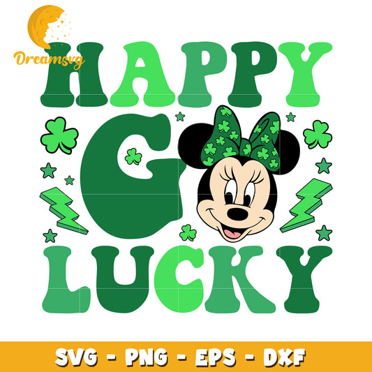 Happy Go Lucky Minnie SVG PNG EPS DXF