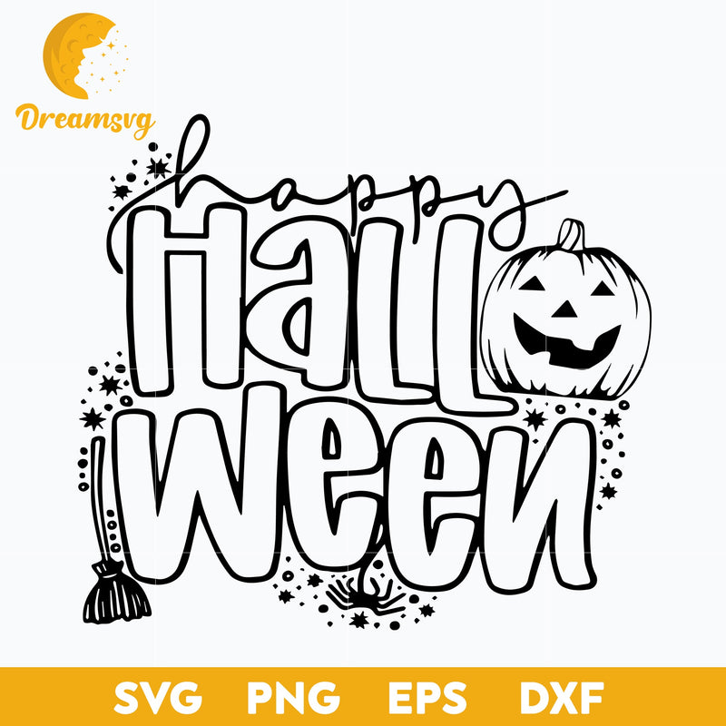 Happy Halloween svg, Halloween svg, png, dxf, eps digital file.