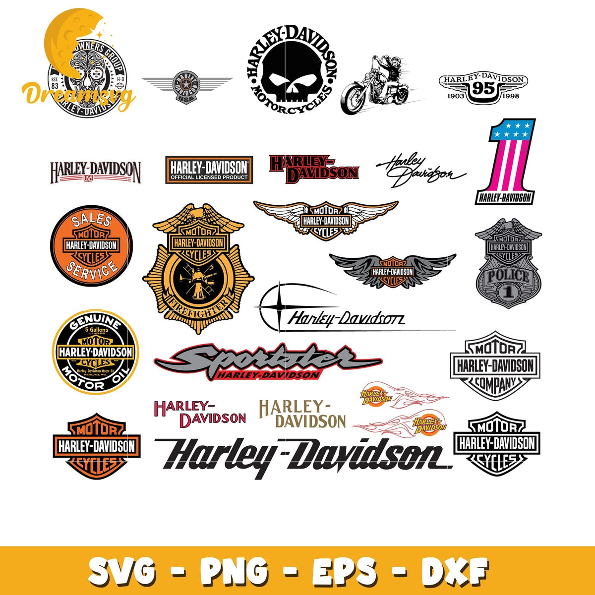 Motor harley davidson comapny bundle svg, harley davidson svg