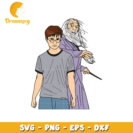 Harry Potter Dumbledore SVG Cut File