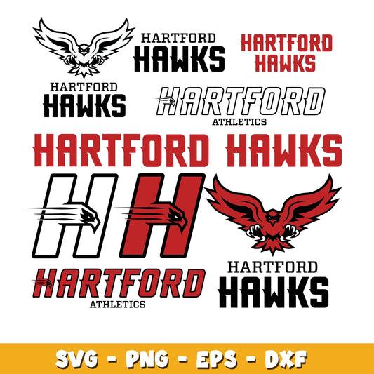 Hartford Hawks Bundle svg,  Hartford Hawks logo svg, ncaa svg