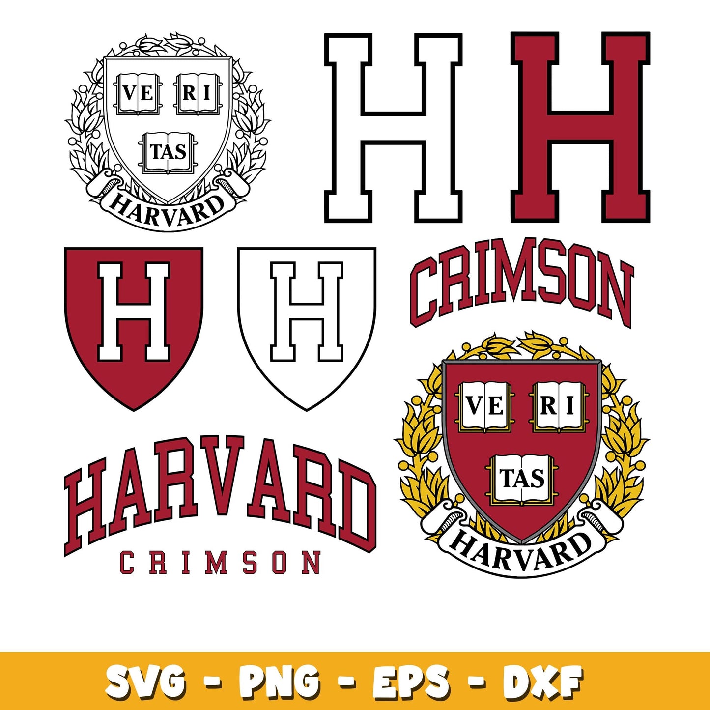 Harvard Crimson Bundle svg,  Harvard Crimson logo svg, ncaa svg