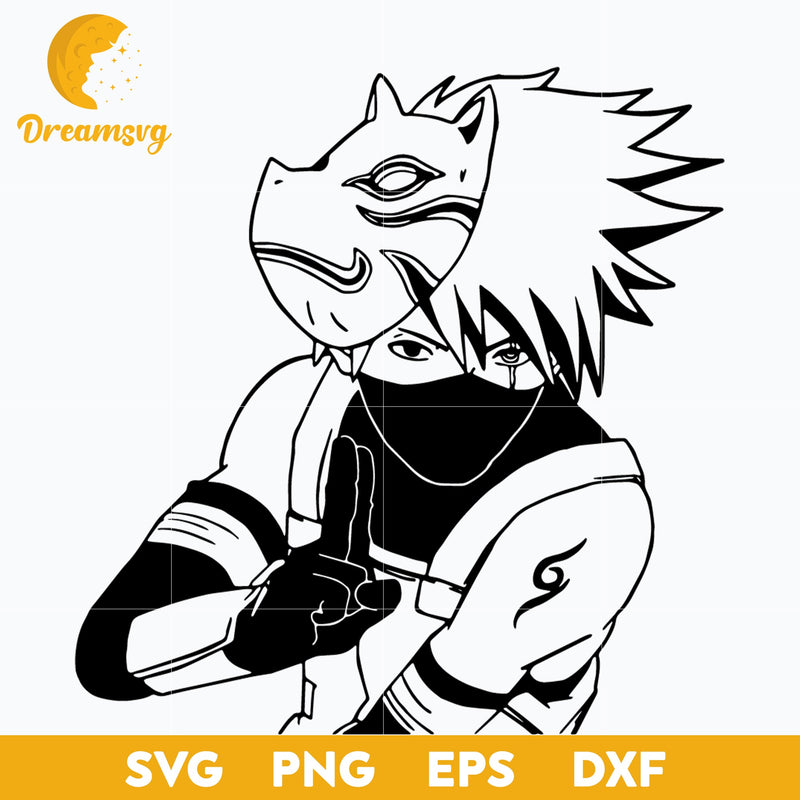 Hatake Kakashi Anbu Svg, Hatake Kakashi Svg, Naruto Svg, file for cricut, Anime svg, png, eps, dxf digital download