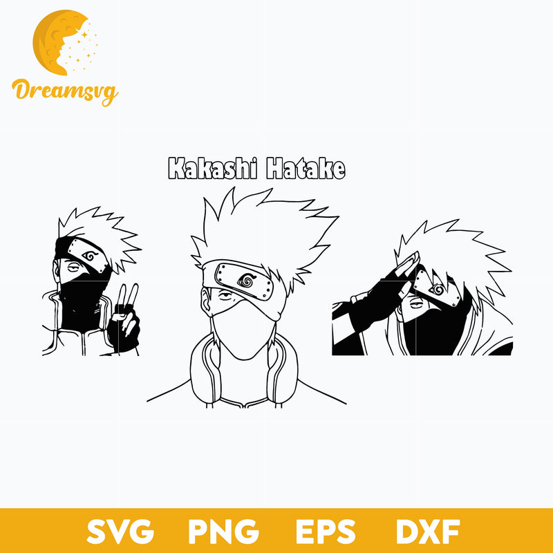 Hatake Kakashi Svg, Love Anime Svg, Japanese Svg, file for cricut, Anime svg, png, eps, dxf digital download