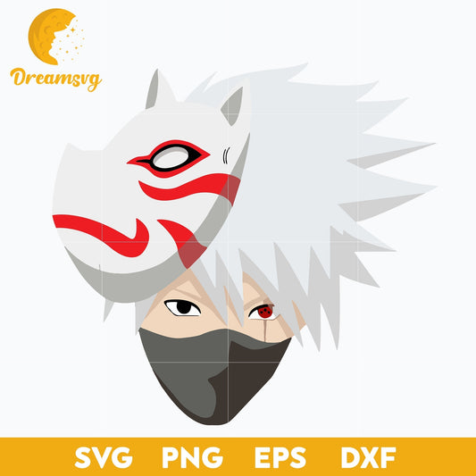 Hatake Kakashi Svg, Kakashi Svg, Anime Manga Svg, Anime Naruto Svg, file for cricut, Anime svg, png, eps, dxf digital download