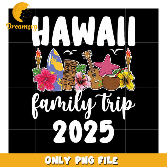 Hawaii Family Trip 2025 PNG