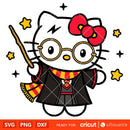 Hello Kitty Harry Potter Svg, Hello Kitty Svg