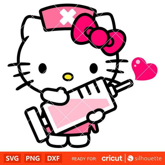 Hello Kitty Nurse Svg, Hello Kitty Medical Svg