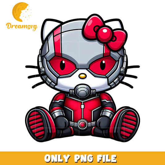 Hello Kitty Ant-Man PNG Design