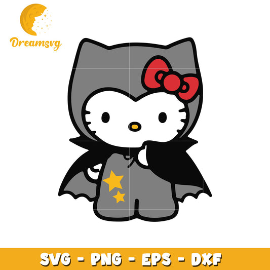 Hello Kitty Bat Costume SVG PNG EPS DXF