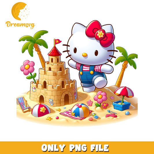 Hello Kitty Beach PNG Image