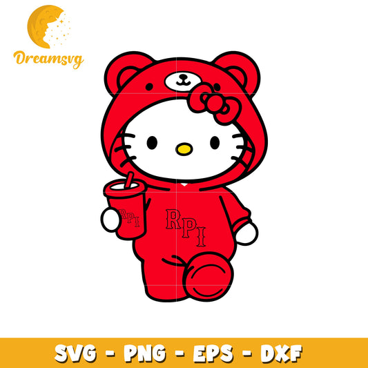 Hello Kitty Bear SVG Design