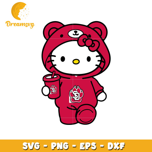 Hello Kitty Bear SVG Design for Cute Crafts