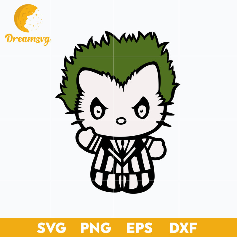 Hello Kitty Beetlejuice Svg, Hello Kitty Halloween Svg, Hello Kitty Svg, Halloween Svg, png, dxf, eps digital file.