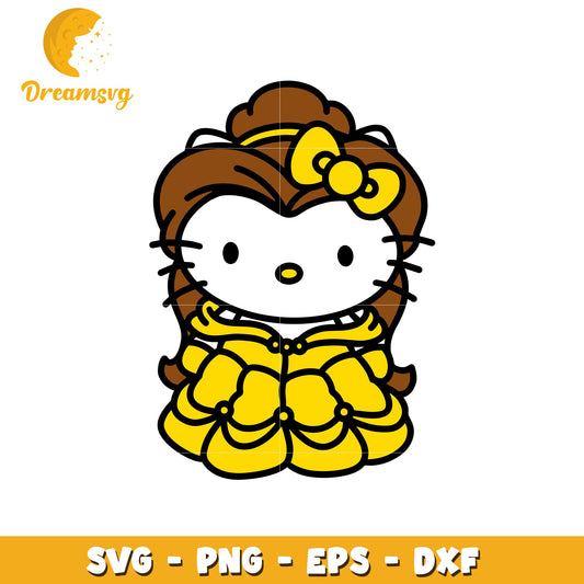 Hello Kitty Belle SVG Cut File