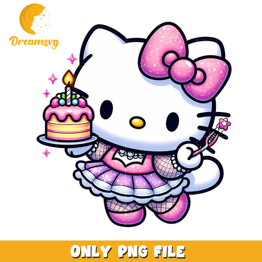 Hello Kitty Birthday PNG Image