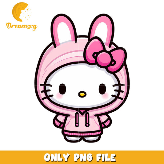 Hello Kitty Bunny Hoodie PNG