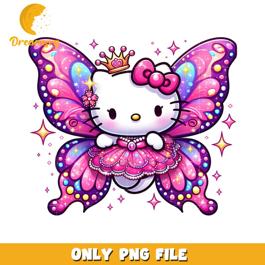 Hello Kitty Butterfly PNG Digital Art