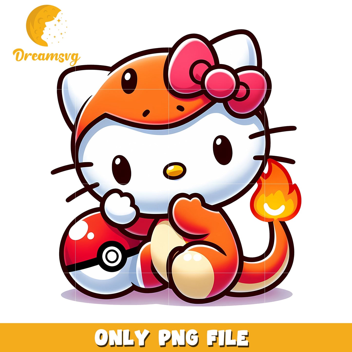 Hello Kitty Charmander PNG Download