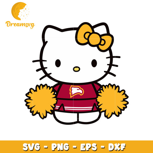 Hello Kitty Cheerleader SVG Clipart Design File