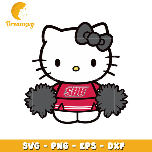 Hello Kitty Cheerleader SVG Design