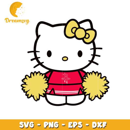 Hello Kitty Cheerleader SVG Design for Fans