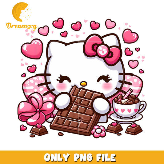 Hello Kitty Chocolate PNG Valentine's
