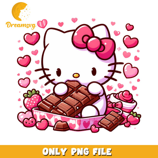 Hello Kitty Chocolate PNG Valentines