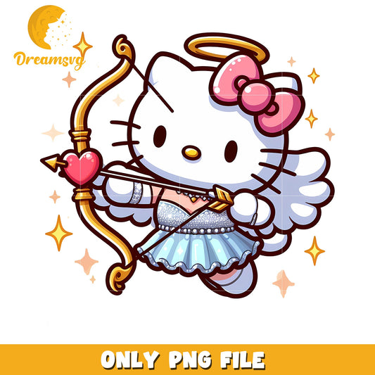Hello Kitty Cupid PNG Angel Clipart
