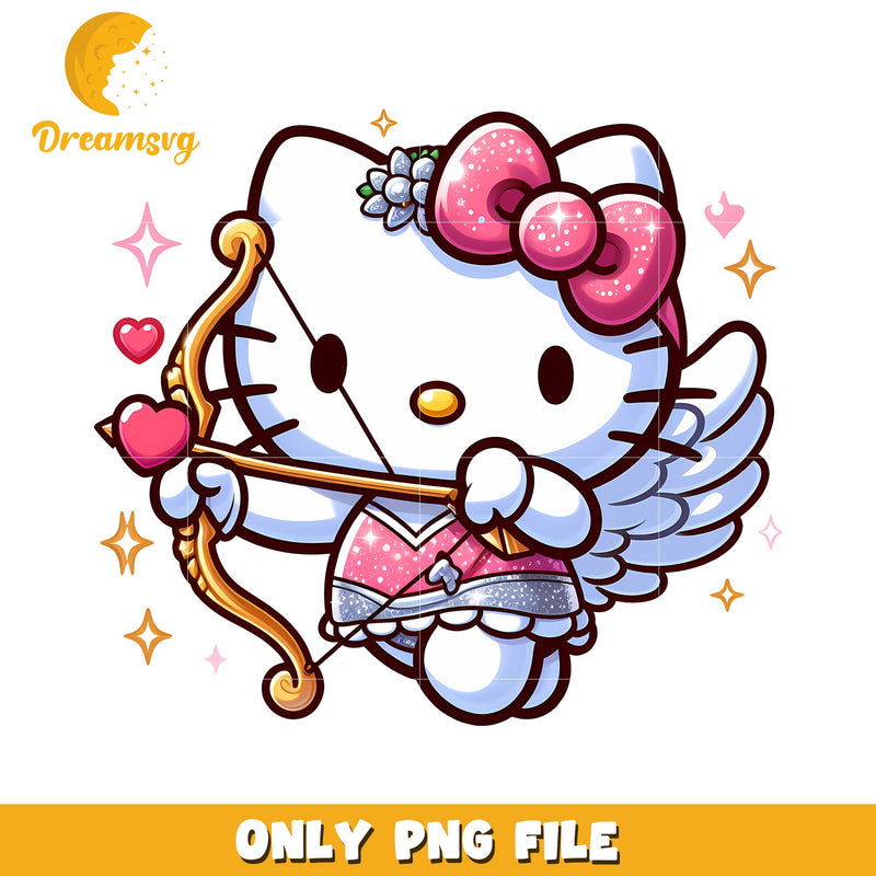 Hello Kitty Cupid PNG Angel Valentine